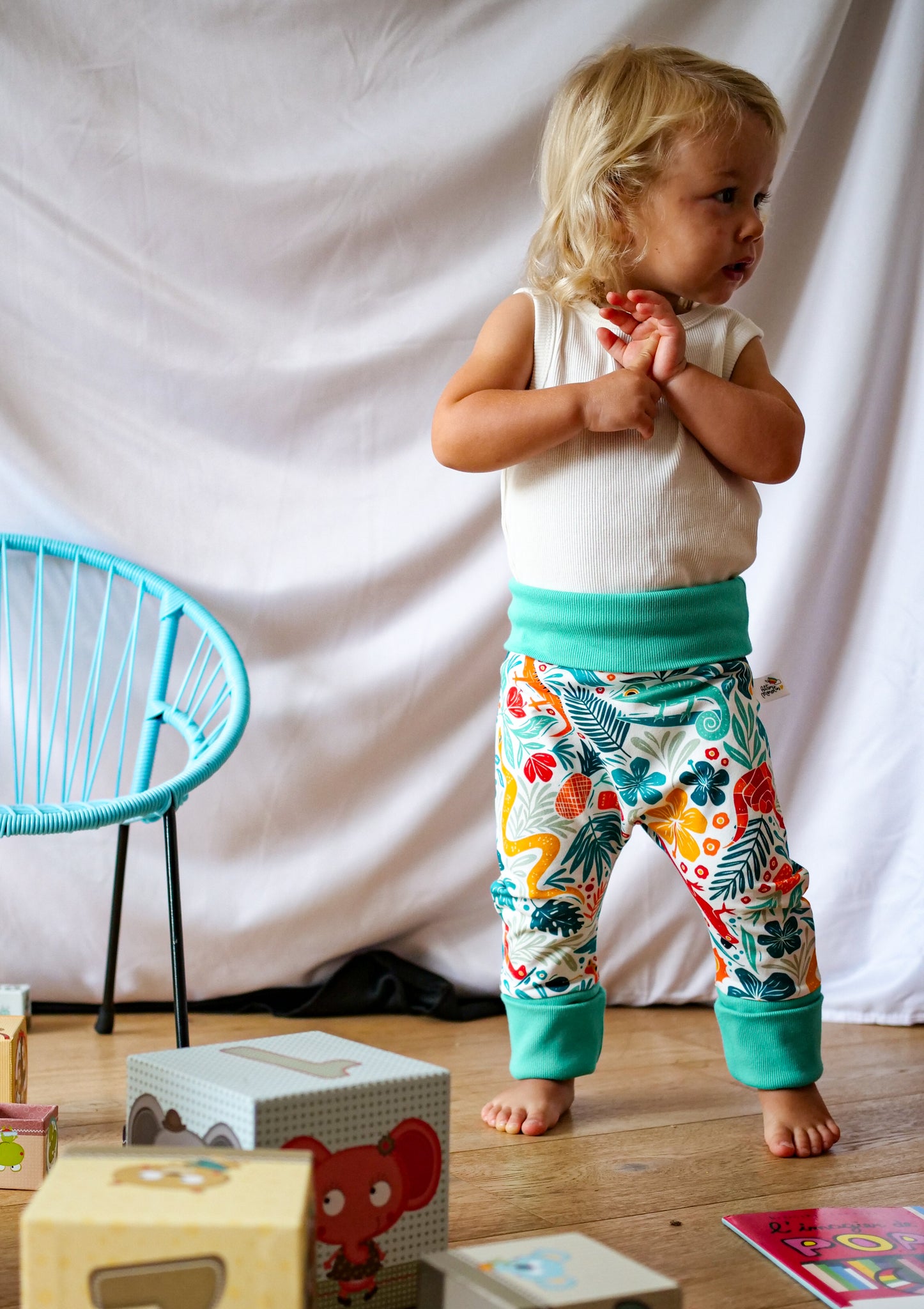Pantalon Bébé en Coton Bio - Petites Menottes - Pantalon Evolutif
